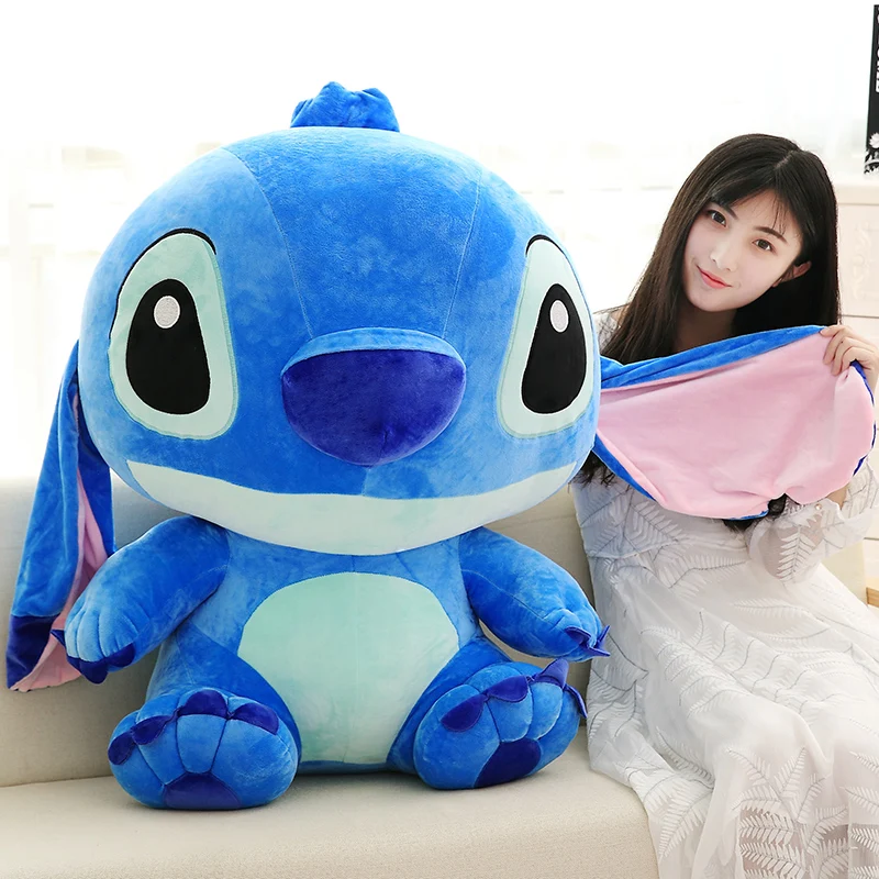 1 шт., новинка, Kawaii Stitch, плюшевые игрушки, аниме Лило и Стич, 33-65 см, Стич, плюшевые игрушки для детей, подарок на день рождения