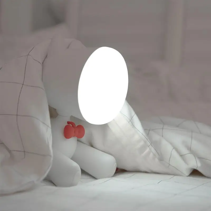Waggy щенок Форма СВЕТОДИОДНЫЙ Ночник подарок спальня прикроватная лампа две формы регулирования USB перезаряжаемое освещение настроения