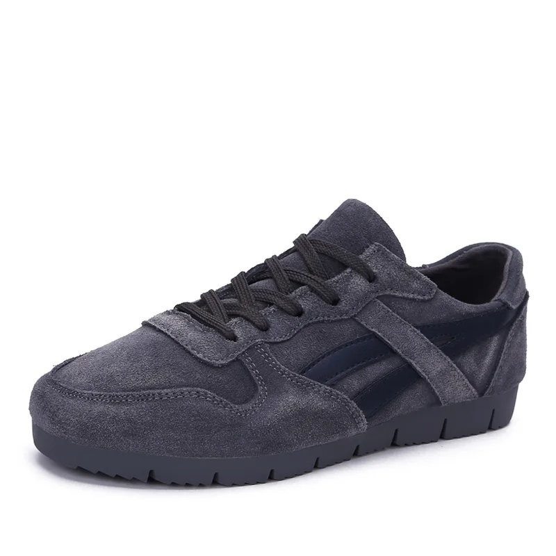 

Leather shoes man travel shoes retro sports cashmere nubuck leather shoes men sports travel flats run shoes men