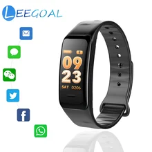 Новейший умный Браслет C1s цветной экран водонепроницаемый браслет монитор сердечного ритма измерения артериального давления для IOS Android