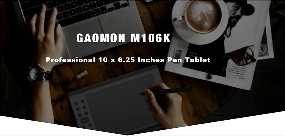 Gaomon m106k 10 polegadas de pintura gráfica