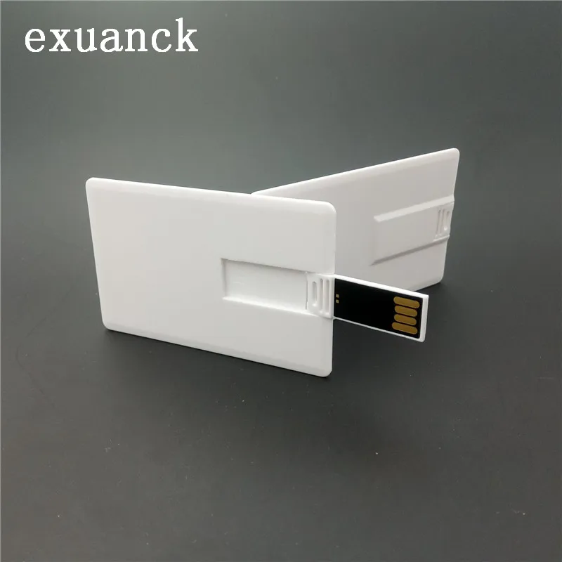 Exuanck белая кредитная карта usb палочки на заказ фото печать логотип компании подарок 4-32 ГБ usb 2,0 флэш-накопитель(более 10 шт бесплатный логотип