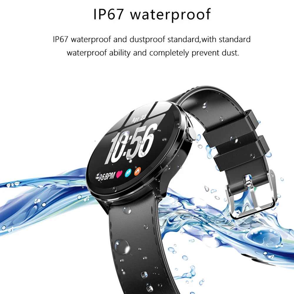 Makibes T4 pro мужские 1," Смарт-часы водонепроницаемый упрочненный стеклянный смарт-браслет Модный фитнес-трекер кислород крови PK V12 браслет