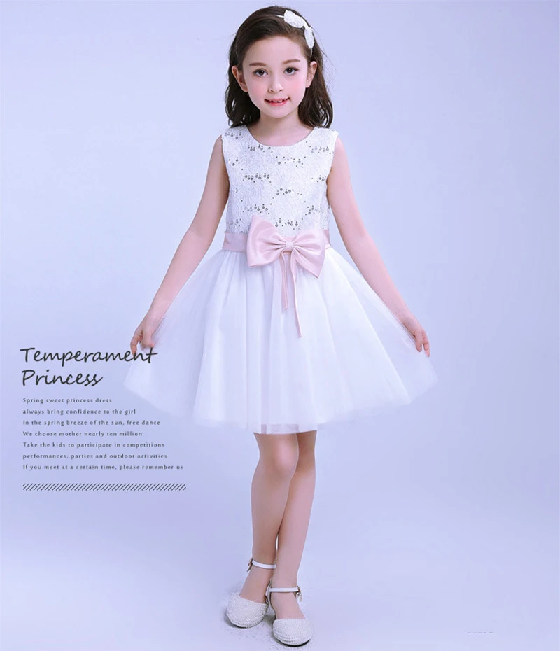 Sequin Bow Dress Kids (7)