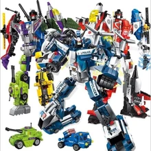 Compatible with Legoings 7 In 1 Transformation Series Robot Vehicle Sport car DIY Building Blocks Kit Toys Kids Holiday gifts