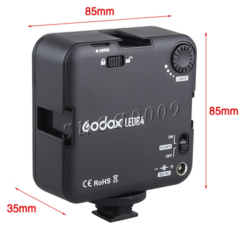Luz da Lâmpada de Vídeo para Câmera Godox Digital Dsrl Filmadora dv 64 Led Luz Led-64 - Image 3