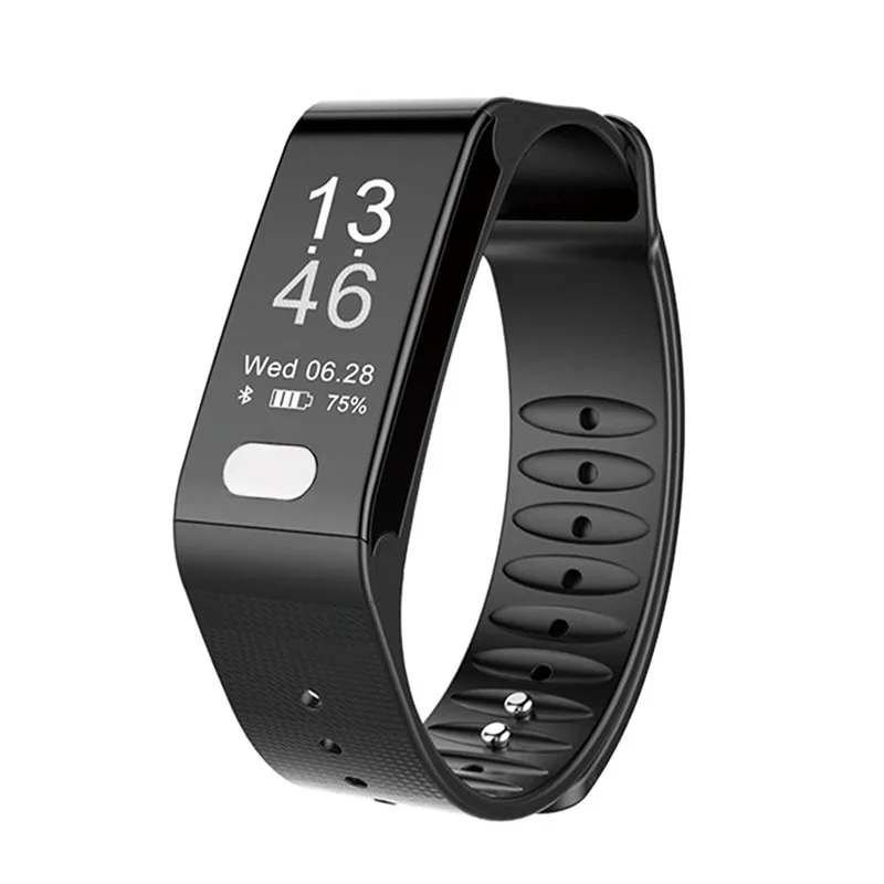 

T6 Health Tracker Smart Bracelet Blood Pressure/Heart Rate ECG Monitoring Watch Activity Fitness Smart Band for iOS Android
