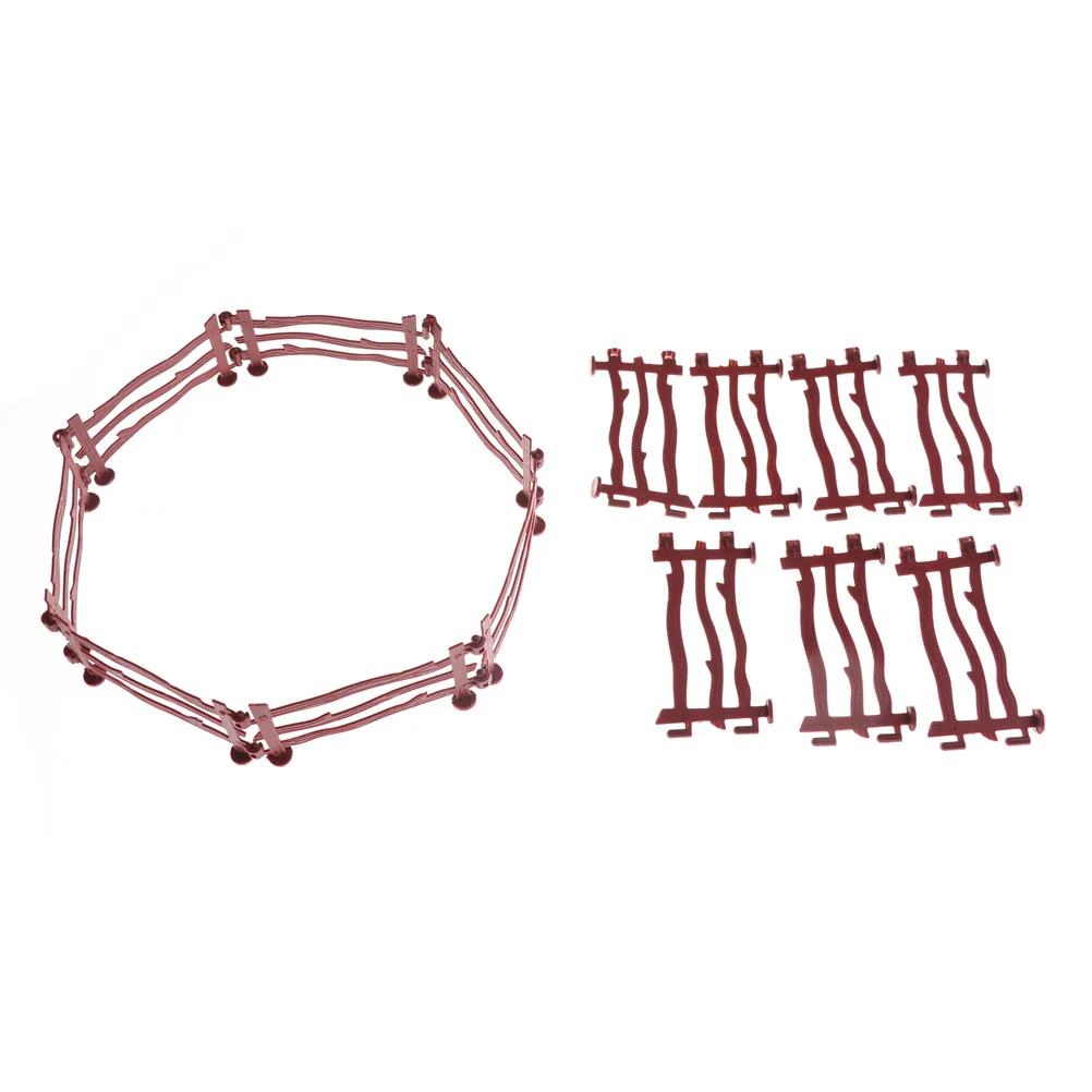 

14pcs/set Military Fence Rail Board Plastic Toy railway modeling model building kit Soldier Army Men Accessories