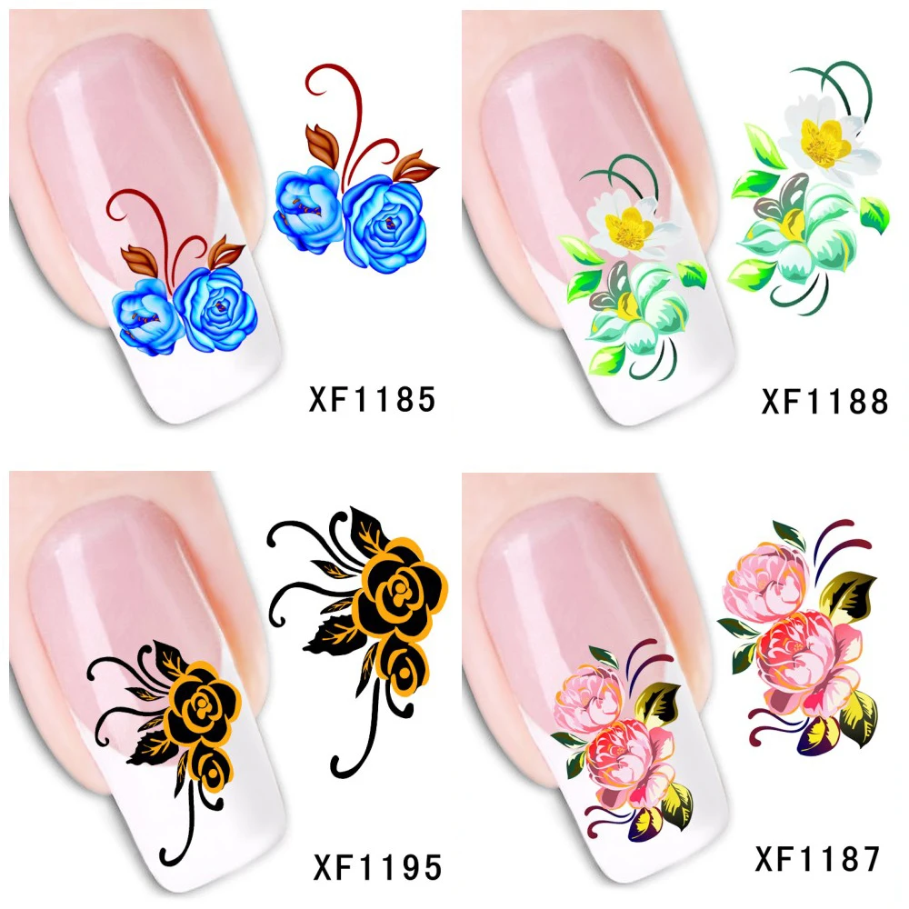 

30 Styles! Fashion Nails Art Manicure Decals Florals Design Water Transfer Stickers For Nails Tips Beauty