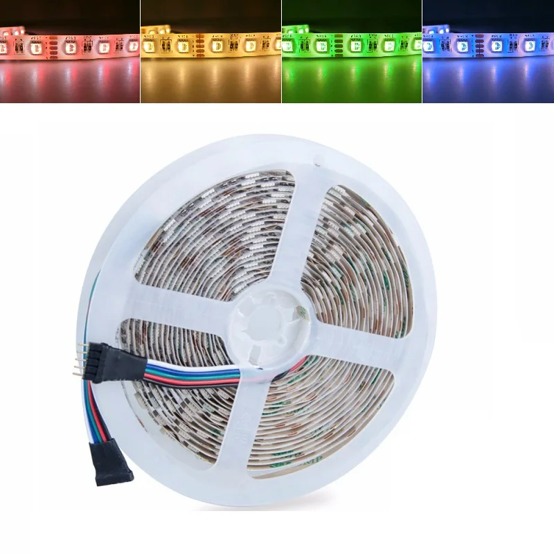 

5M LED Strip light 5050 RGBW DC 12V RGBWW Christmas Wedding Parties 300LEDs Decorative Fairy