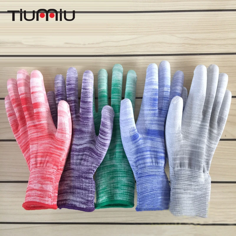 12 Pairs Gloves Auto Repair Gloves Nylon Anti static Wear Resistance Gloves