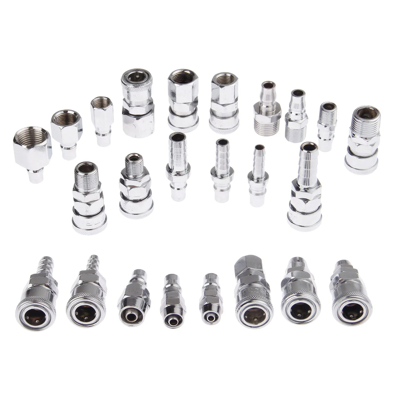 

1Pc Iron Pneumatic Fittings Female Male Air Line Hose Compressor Fitting Connector Quick Release Coupler Set Pneumatic Parts
