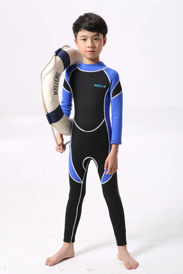 HISEA/Детские гидрокостюмы с длинными рукавами, костюмы для дайвинга для мальчиков и девочек, детские спортивные костюмы для серфинга и плавания