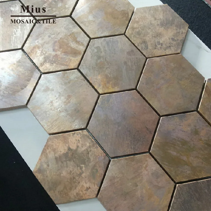 Шестигранная медная настенная плитка для кухни backsplash A6YB132|tile for walls|tile kitchentiles wall |