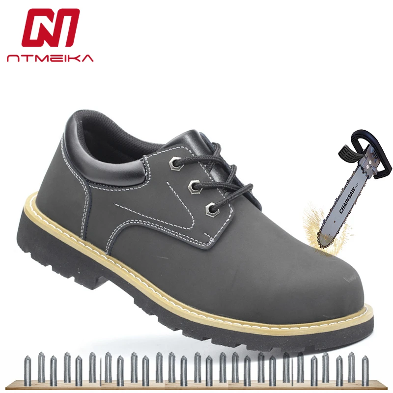 

Safety Shoes Men Steel Toe Work Boots Breathable Outdoor Safety Boots For Men Casual Cargo Shoes Protective Footware Size 38-44