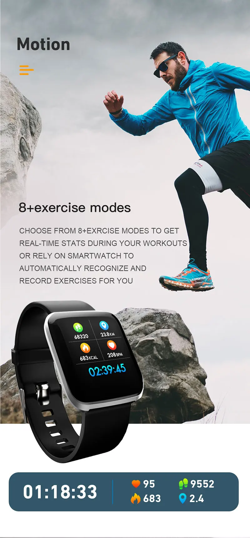 Смарт-часы VERYFiTEK W5, кровяное давление, кислородный монитор сердечного ритма, фитнес-браслет, спортивные часы для мужчин и женщин, умные часы PK B57 Q9