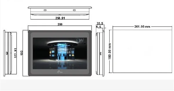 10,1 дюймов Сенсорная панель HMI ET100 et100 тестирование Хорошее качество