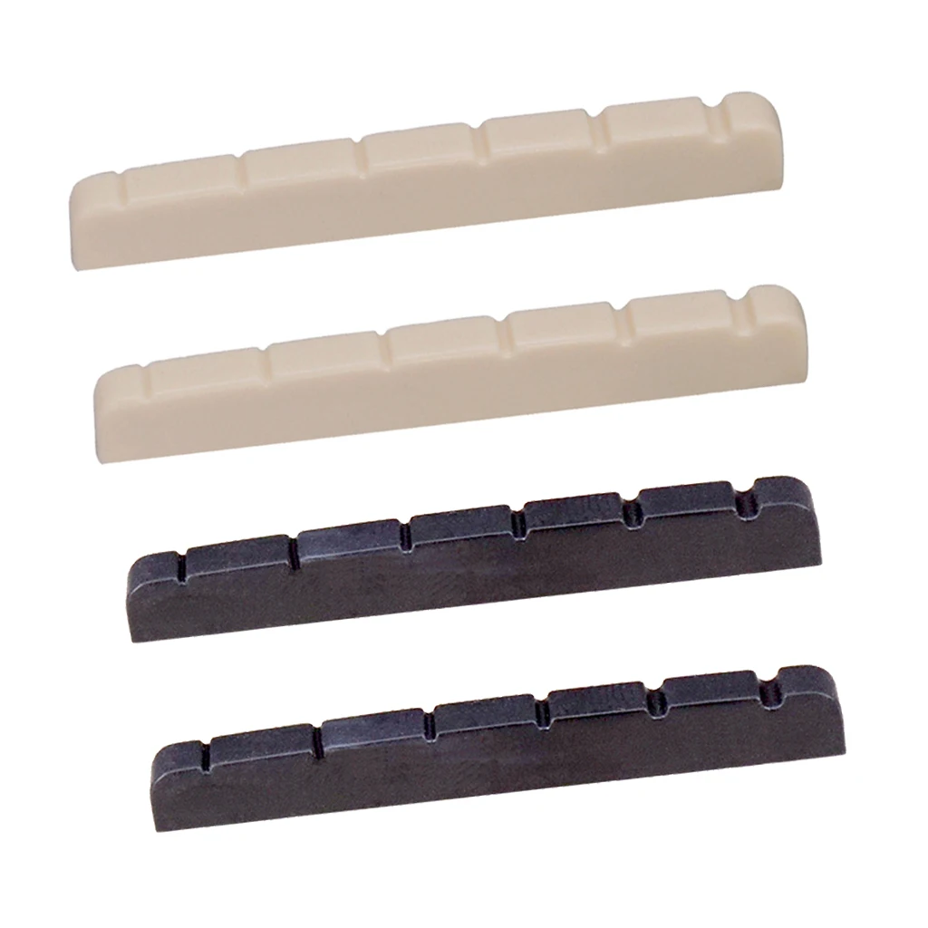 Plastic 6 String Electric Guitar Nut Slotted Stringed Instruments for Fender for ST for TL Style Guitar Replacement 