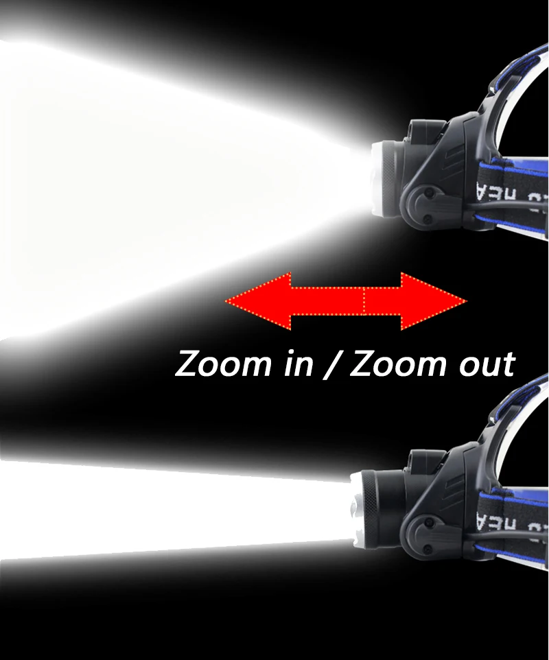 Z20Litwod 568-B XM-L2 U3 Сенсор светодиодный головной светильник Алюминий зум налобный фонарь регулируемый светодиодный налобный фонарь спереди светильник