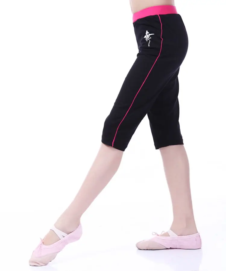 Child dance leotard dance pants capris fitness pants dance pants