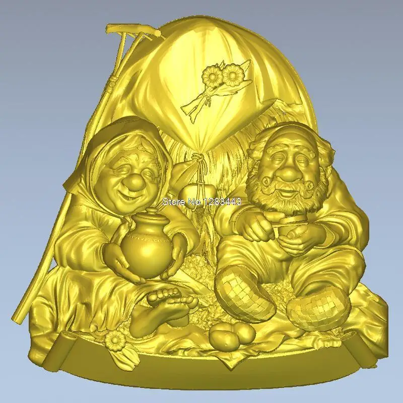 Высококачественная новая 3D модель для ЧПУ резная машина скульптурной фигуры в