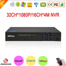 Hi3535 Two Sata Port Digital 32CH 32 Channel 1080P 2MP Full HD IP Camera Surveillance Video Recorder ONVIF NVR Free Shipping