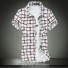 Плюс Размеры XXXL 4XL 5XL 6XL 7XL рубашка Для мужчин платье короткий рукав Летняя одежда мальчиков Рубашки для мальчиков 78