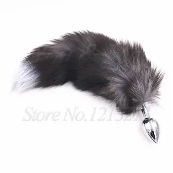 3 Size Fox Tail Anal Toys Plush Silica Gel Plug Sex Toys for Women Man Couple Gay BDSM Cosplay Anal Tail Homosexual Animal Tail 2