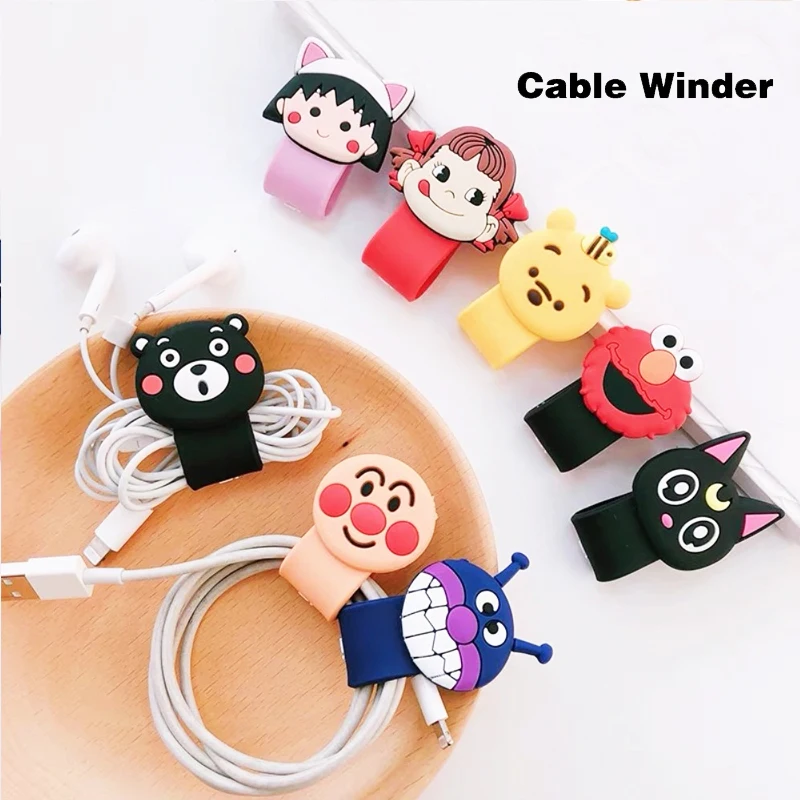 

Charger Cable Winder Protective Case Kpop Tata Cartoon Phones USB Data Line Protector Earphone Cord Protection Sleeve Wire Cover