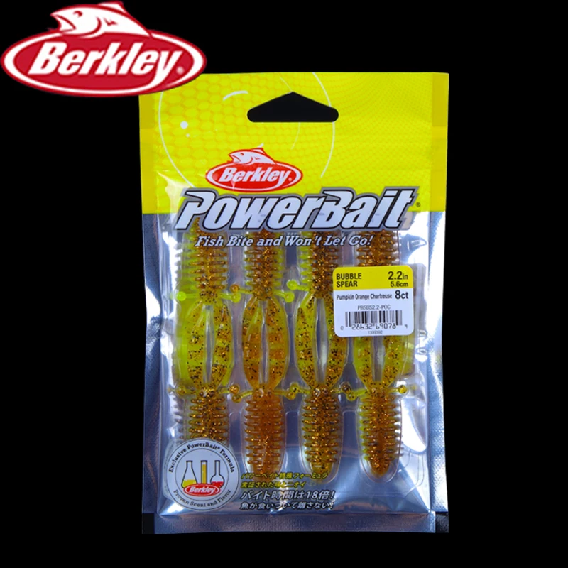

Berkley Powe Bait Fish bite and Won't Let Go! PureFishing Exclusive Power Bait Formula BUBBLE SPEAR 5.6cm Swimbait Fishing Lure