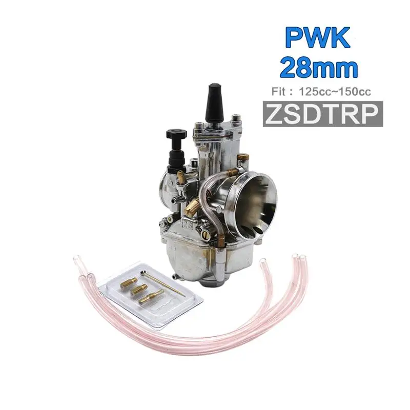 Alconstar-21 24 26 28 30 32 34 мм серый серебристый мотоцикл PWK Карбюратор с power Jet Carb для 2 T/4 T двигатель для Kawasaki KTM EXC - Цвет: Y-28mm