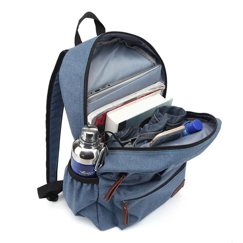 Корейский стиль, рюкзак для ноутбука, модная, нейтральная, школьная, дорожная сумка, качественная, Оксфорд, одноцветная, Подростковая сумка, большая, на молнии, на плечо, новинка, XA17C