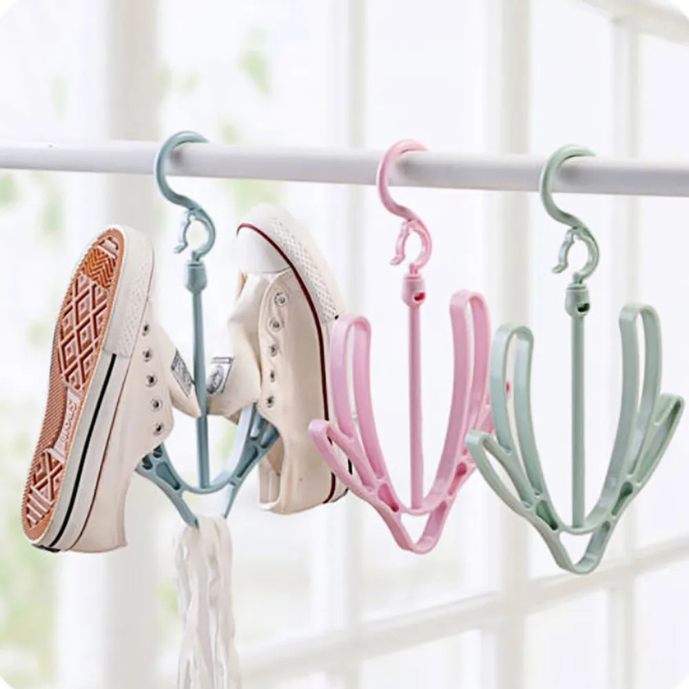 Multi functional Shoe Hanger 2018 Ouneed Household Plastic Shoes Drying
