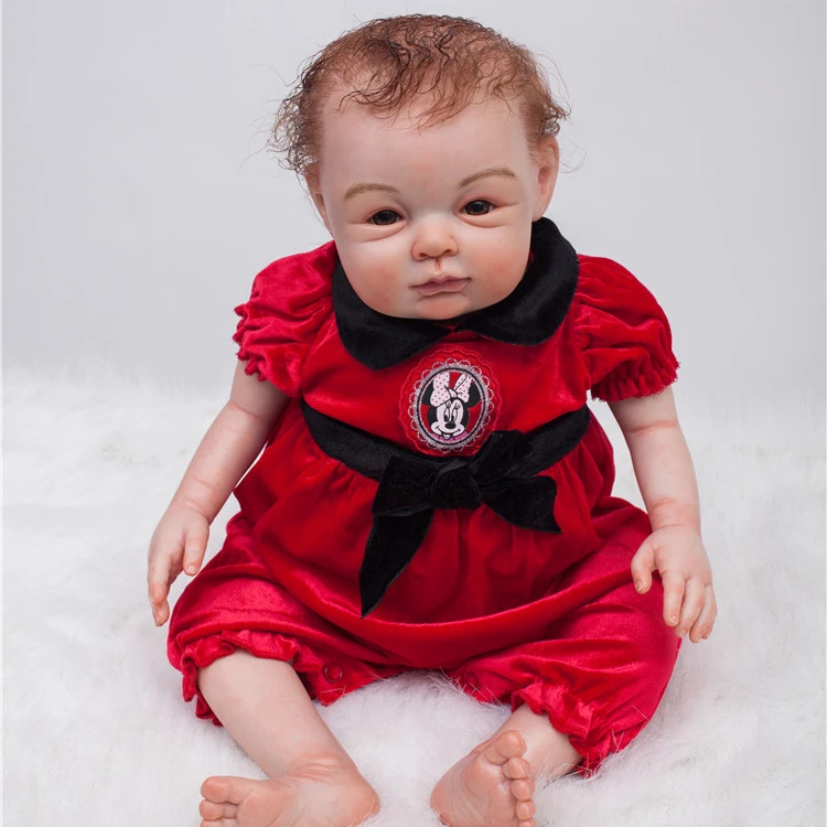 20" real baby reborn dolls toys 100 handmade soft body silicone vinyl dolls creative children