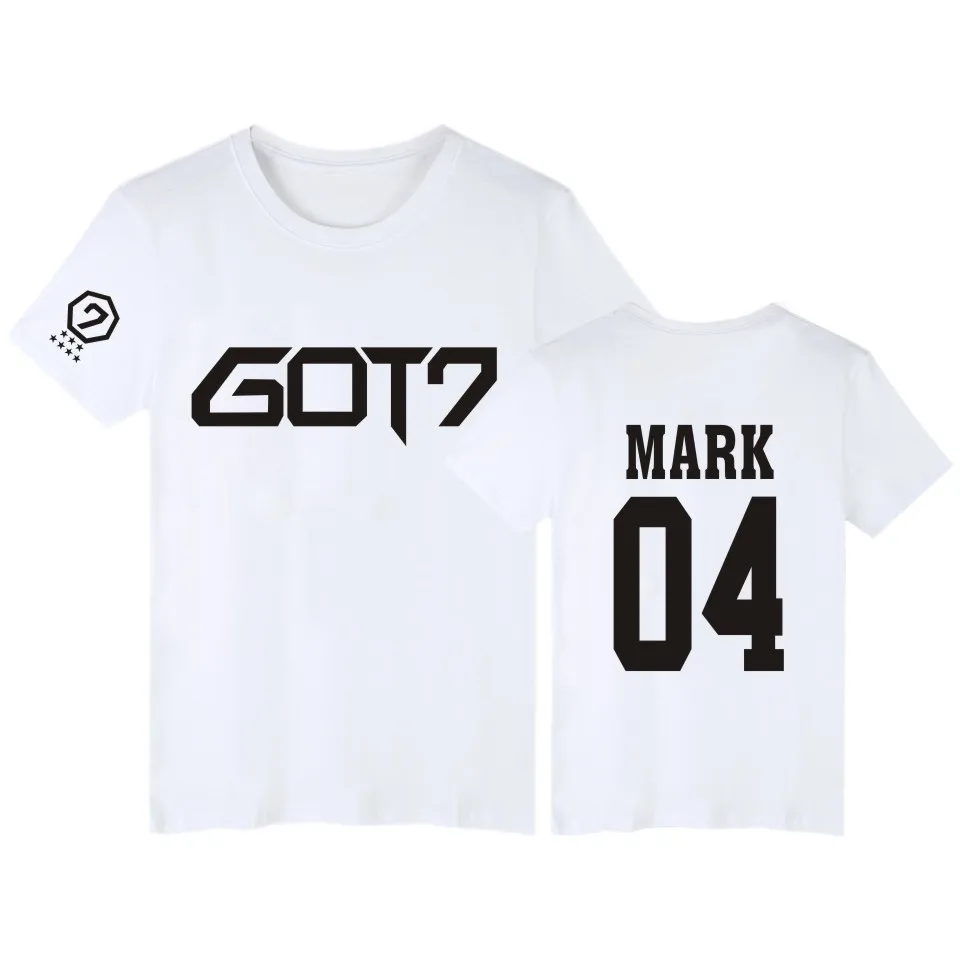 Новинка Мужская футболка GOT7 с коротким рукавом и круглым вырезом хлопковая