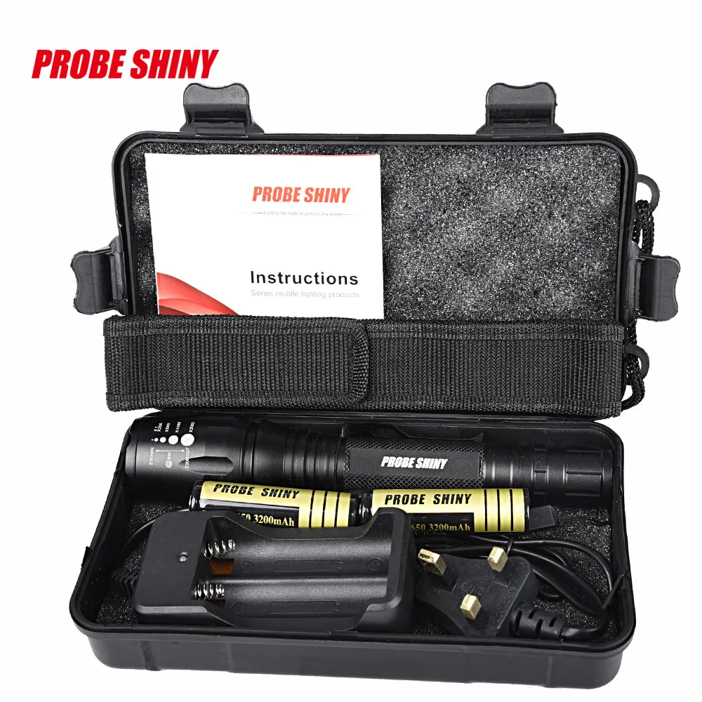 5 Modes Flashlight Set X800 XML T6 LED Zoom Waterproof Tactical Military Torch Kit Lanterna latarka zaklamp #2S | Спорт и