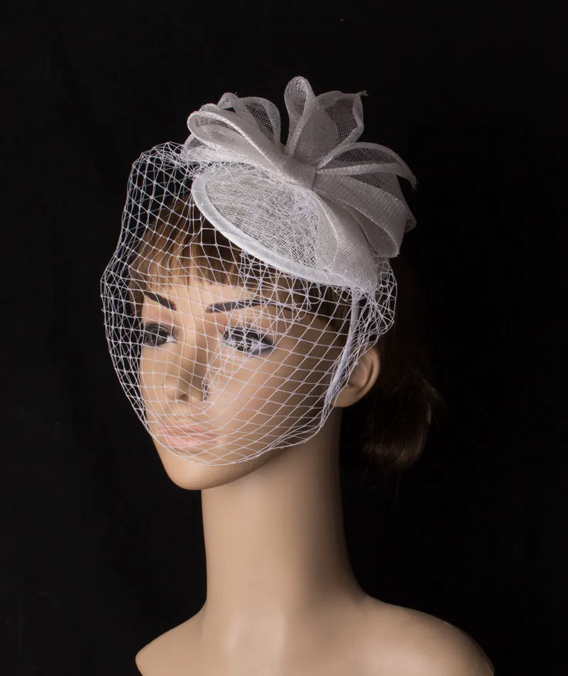Attractive brial wedding veils fascinator hats with women party veils