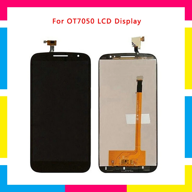

5pcs LCD Display Screen With Touch Screen Digitizer Assembly For Alcatel One Touch Go Play OT7050 Replacement
