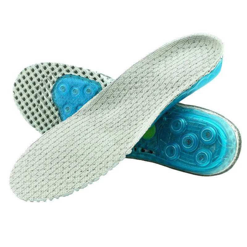 

FOOTOUR Silicone Gel Orthopedic Insoles Shock Absorbant Pads Foot Care for Plantar Fasciitis Pain Relieve Running Sport Insoles
