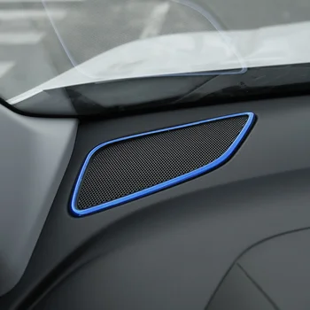 

For Chevrolet Equinox 2017 2018 Stainless steel Interior Car Front Sound decoration Cover Trim accessories styling 2pcs