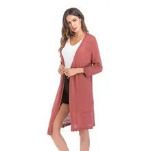 Yovamoo Autumn 2018 Sweater Knitted Solid Color Long Sleeve Streetwear Fashion Plaid Long Cardigan Womens Clothing Outerwear Yovamoo Autumn 2018 Sweater Knitted Solid Color Long Sleeve Streetwear Fashion Plaid Long Cardigan Womens Clothing Outerwear