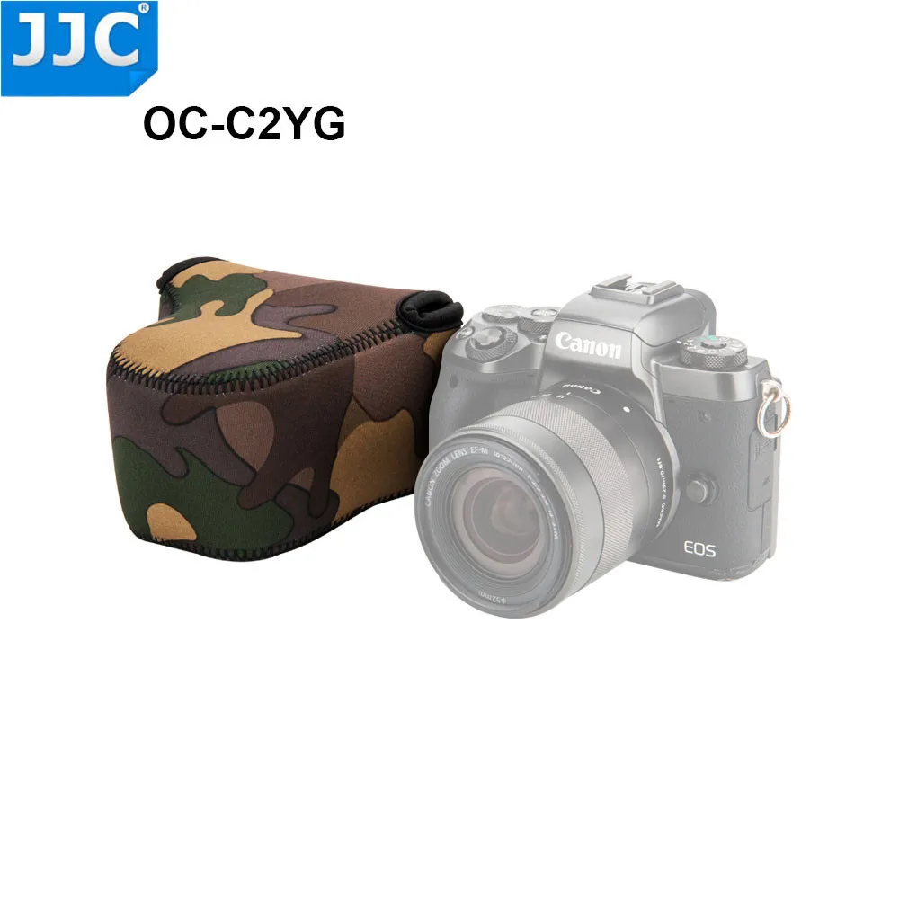 JJC 4," x 2,7" x 4," чехол для камеры для Canon M100 M6 M10 M3 M2 корпус камеры+ EF-M 15-45 мм объектив/11-22 мм/18-55 мм объектив - Цвет: Medium