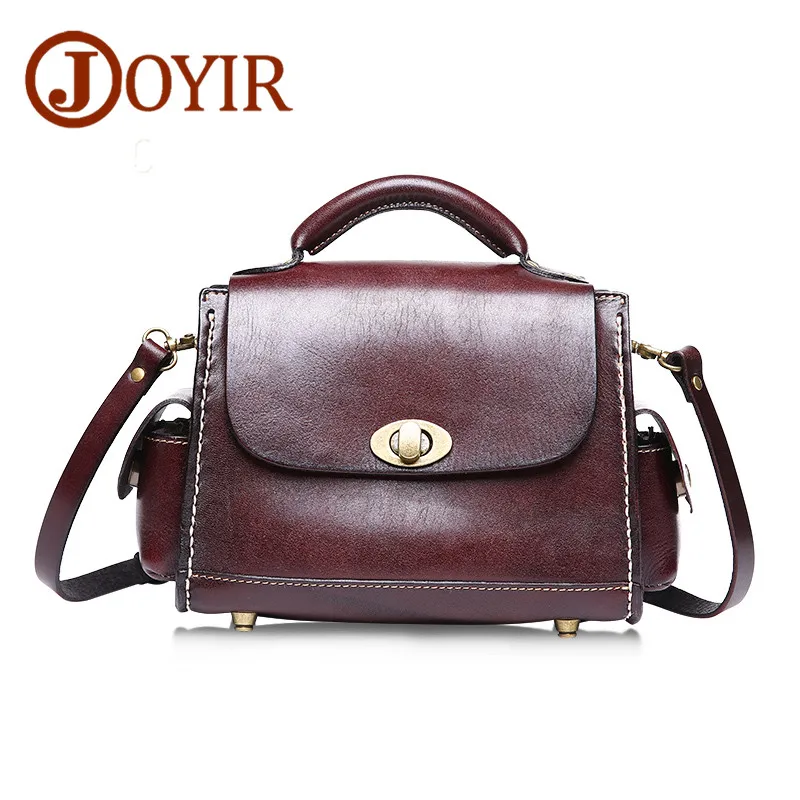 

JOYIR Vintage Women Messenger Bag Designer Genuine Leather Handbags Crossbody Bags for Women Shoulder Bag Bolsa Feminina 8602