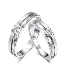 Love Diamond 18K Gold Diamond Wedding Ring Couple Set Engagement Proposal Ring for Men and Women Romantic Jewelry Fine Jewellery