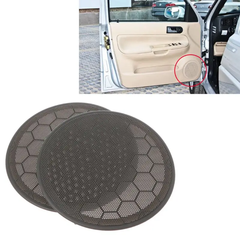 

New 2Pcs 17cm/6.69inch Door Speaker Loudspeaker Cover Grill 3B0 868 149 Spare Parts For VW Passat Jetta Golf qyh
