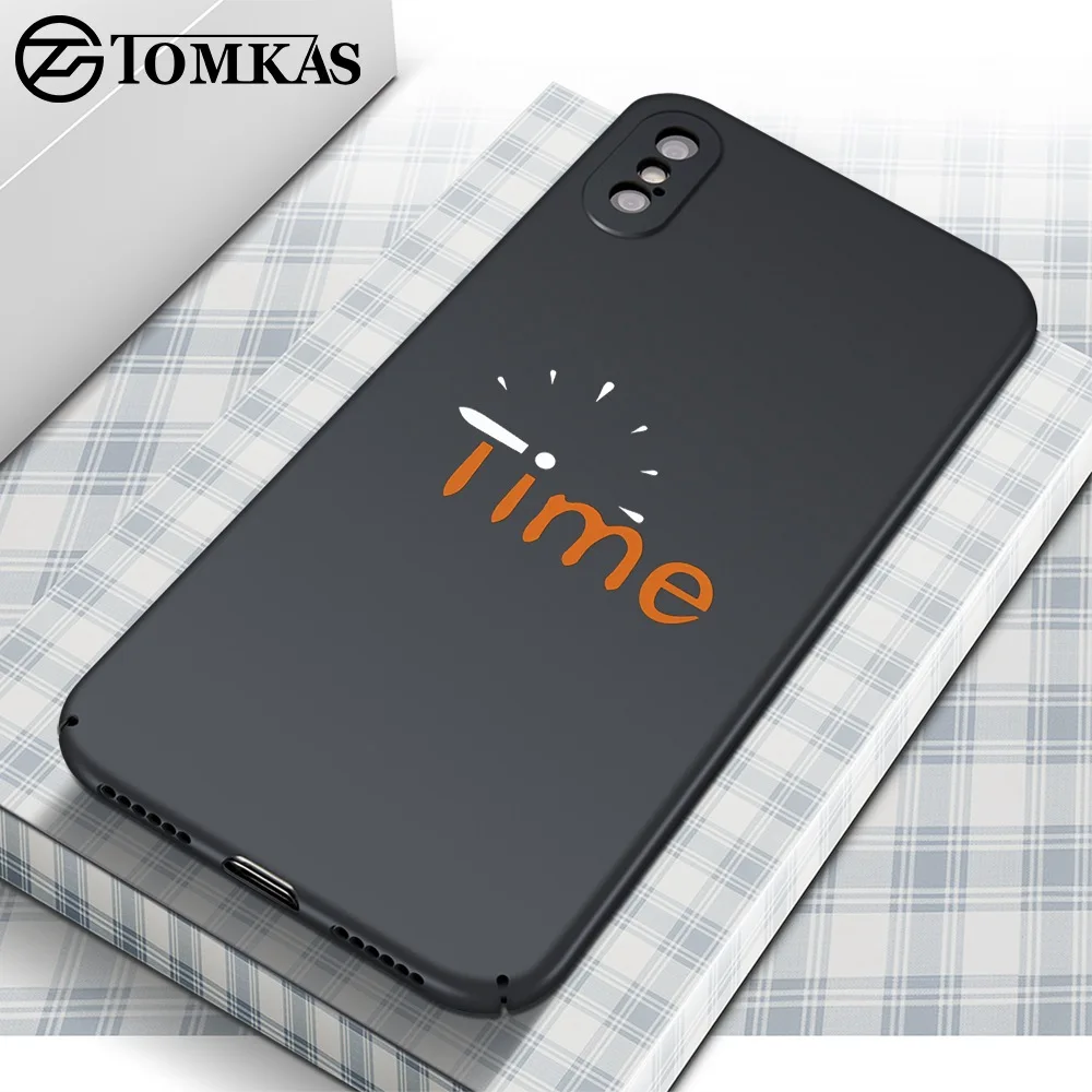 

Fashion Phone Case For iPhone X 10 8 7 6 6S Cases Cute Cover Plain Half-wrapped Capa Case For iPhone 6S 6 7 8 X Plus TOMKAS