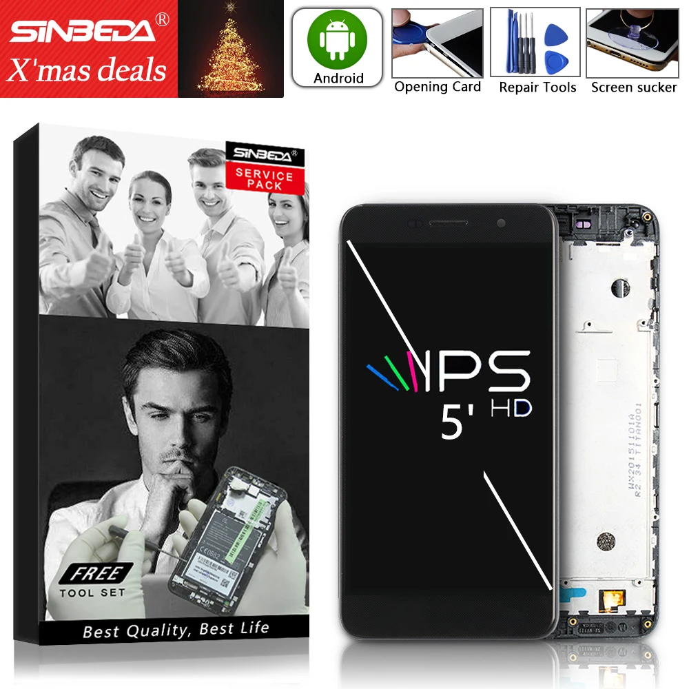 Sinbeda 5 0 &quotдля Huawei Honor 4C Pro TIT L01 ЖК дисплей сенсорный экран дигитайзер в сборе рамка