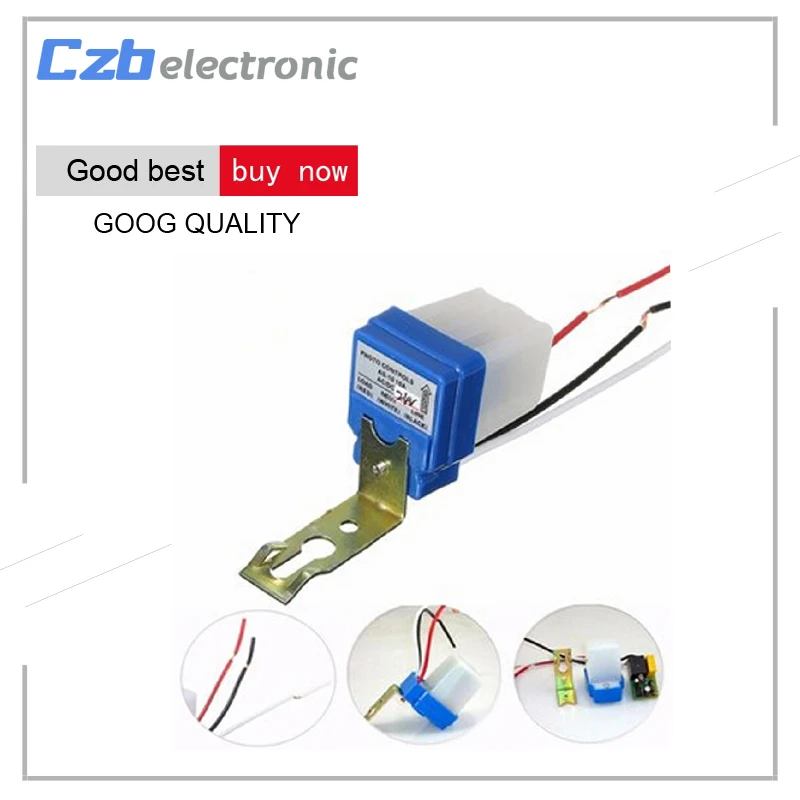 Automatic Auto On Off Street Light Switch Photo Control Sensor for AC 220V