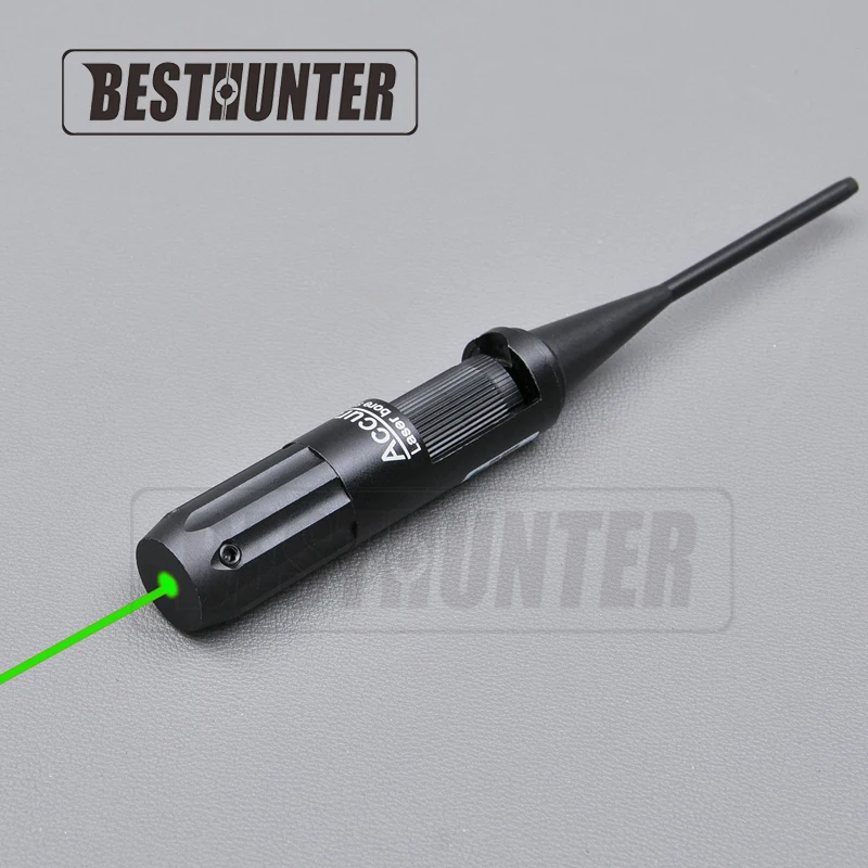 

Red/Green Dot Laser Bore Sighter 4 Adjustable Adapters 0.22 - 0.50 Caliber Rifles Boresighter Collimator Kit with Box Carry