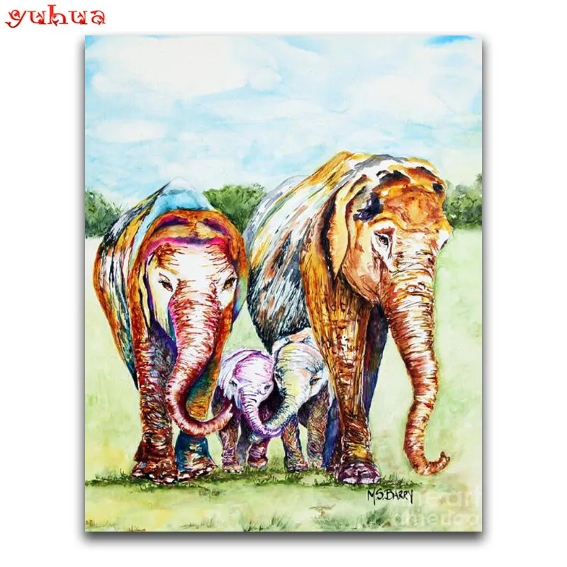Full Round Diamond painting Elephant 5D DIY Diamond embroidery Cross stitch sale Full Square Diamond mosaic Animal colorful
